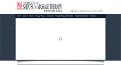 Desktop Screenshot of oakvilleshiatsuandmassagetherapy.com